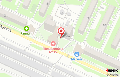 ОАО РОСНО-МС на улице Гаугеля на карте