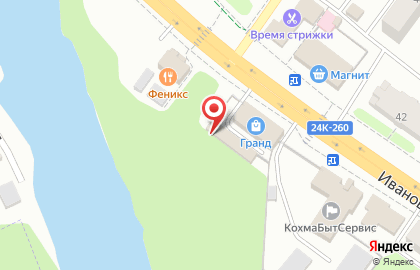 Шиномонтажная мастерская на Ивановской улице на карте