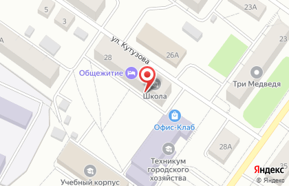 Общежитие на Мурманской улице на карте