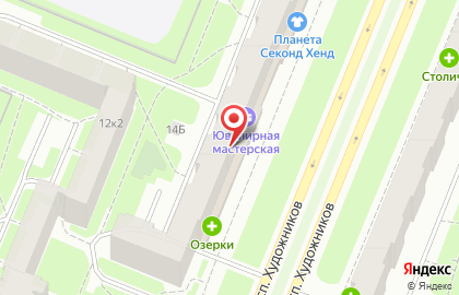 Булочная Лавка пекаря на проспекте Художников на карте