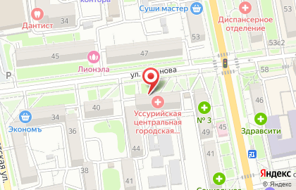 Филиал в Уссурийске Асклепий на карте