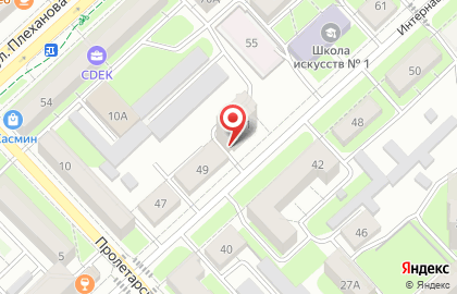Типография в Липецке на карте