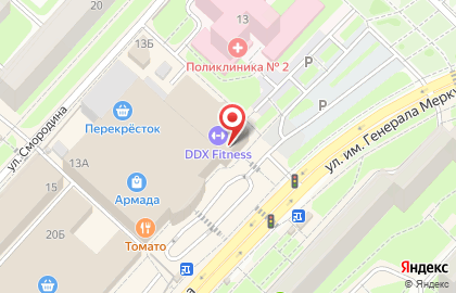Супермаркет цифровой и бытовой техники DNS на улице Петра Смородина на карте