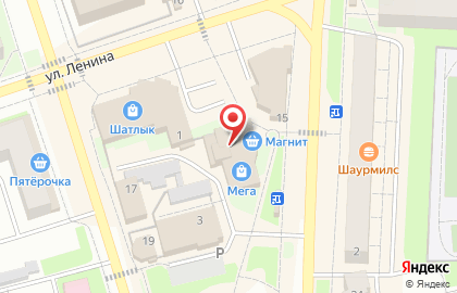 Супермаркет Магнит в Уфе на карте
