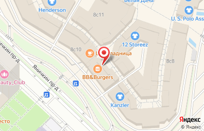 Сеть бургерных BB & Burgers на Новорязанском шоссе на карте