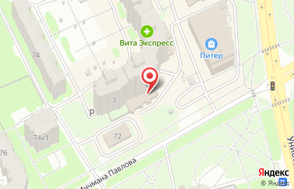 Магазин у дома Бристоль на бульваре Юности на карте