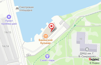 Ресторан Бакинский бульвар в Медведково на карте