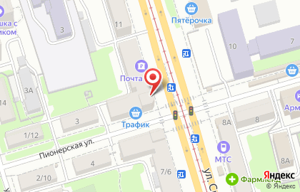 ОАО Банкомат, АКБ Абсолют Банк на Пионерской улице на карте
