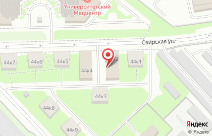 Общежитие "Ковчег" на Московском шоссе на карте