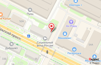 Акционерный коммерческий банк АК Барс на Октябрьском проспекте на карте