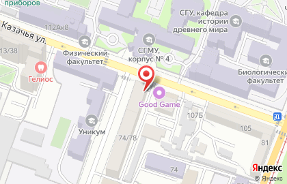 Продуктовый магазин Витязь на Большой Казачьей улице на карте