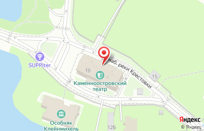 Каменноостровский театр в Санкт-Петербурге на карте