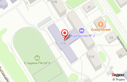Спортивно-оздоровительный центр, ПетрГУ на карте