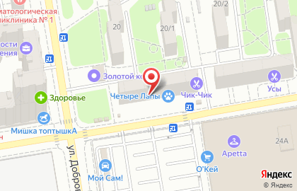 Сеть зоомагазинов, ИП Кармеева Л.Ю. на улице Добровольского на карте