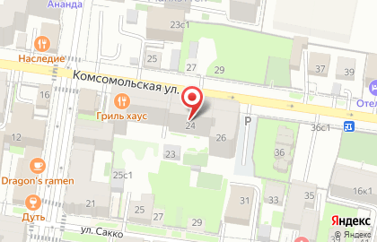 Компания по аренде квартир Губернский на Комсомольской на карте