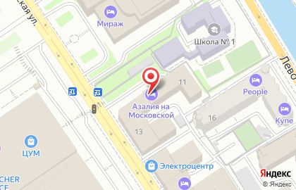 Стриптиз-бар Zажигалка на Московской улице на карте