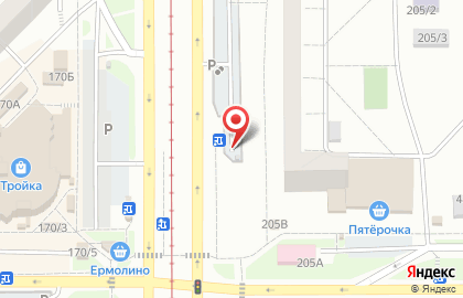 Автостоянка в Челябинске на карте