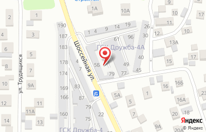 Торговая компания Аккумулятор116 на ​Шоссейной улице на карте