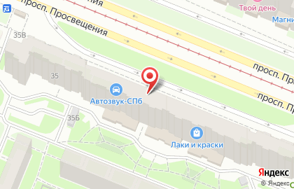 Магазин Новатра на проспекте Просвещения на карте