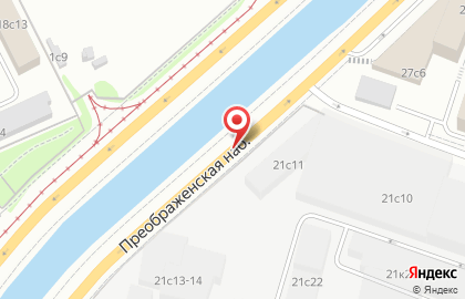 Перекресток на Электрозаводской на карте
