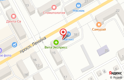 Продуктовый магазин Чайка, продуктовый магазин на проспекте Ленина на карте