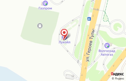 СТО Лукойл в Тракторозаводском районе на карте