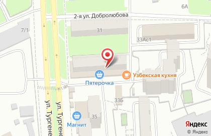 Бастет на улице Тургенева на карте