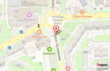 ОАО Банкомат, АКБ МОСОБЛБАНК в Фрунзенском районе на карте