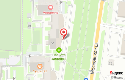 Отделение службы доставки Boxberry на Московском шоссе на карте