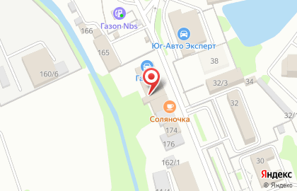 Магазин автозапчастей Гараж на Бородинской улице на карте