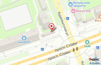Ростелеком для дома на Будапештской улице на карте