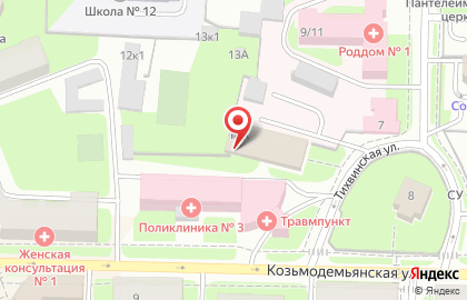 Магазин пряжи и швейной фурнитуры на Козьмодемьянской, 16а на карте
