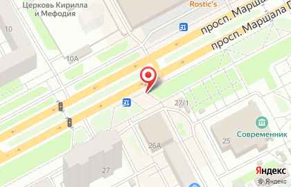 Магазин Лето в Заозерном районе на карте