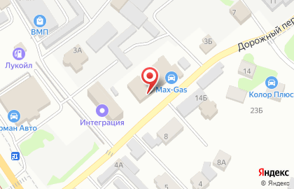 Торгово-сервисная компания Max-gas в Дорожном переулке (Малые Клыки) на карте