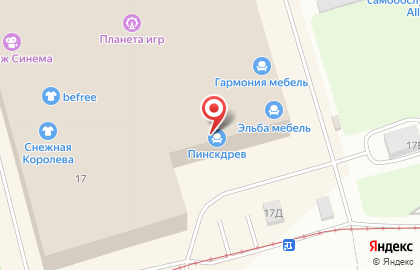 Шоурум корпусной мебели на заказ Hefel на Балканской площади на карте