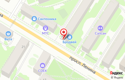 Монтажная компания Стильное небо на проспекте Ленина на карте