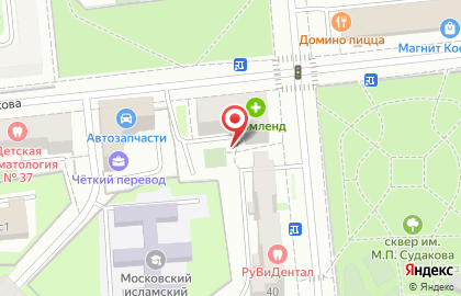 Оазис на улице Судакова на карте