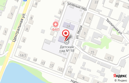 Фельдшерско-акушерский пункт в Зеленом переулке на карте