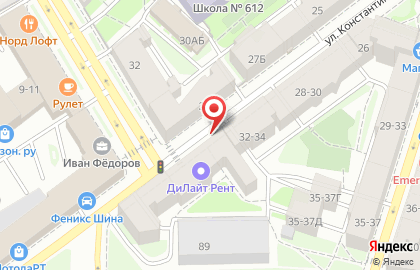 Русич Центр Банк, Спб. Филиал на карте