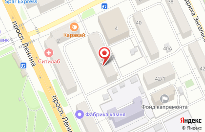 21Ампер на проспекте Ленина на карте