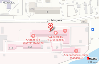 Банкомат ВТБ на улице Медиков на карте