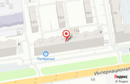 Строящиеся объекты, МУП ИСК на Интернациональной улице на карте
