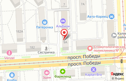Торгово-производственная фирма Альянс в Курчатовском районе на карте
