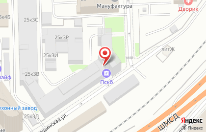 Банкомат Петербургский социальный коммерческий банк на Цветочной улице на карте