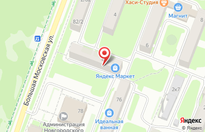 Магазин тканей в Великом Новгороде на карте