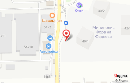 Кафе быстрого питания в Новосибирске на карте