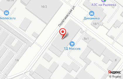 Склад-магазин 74колеса.RU на Томинской улице на карте