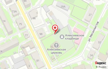 Церковь Преподобного Алексея на Советской улице на карте