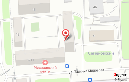 Хостел Аврора на улице Павлика Морозова на карте