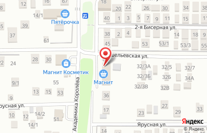 Супермаркет Магнит на Ришельевской улице на карте